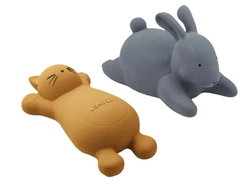 Liewood cat mustard badelegetøj Vikky (2-pack)